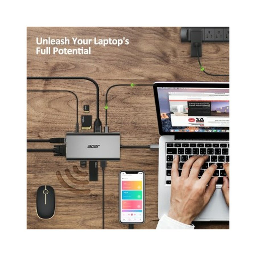 USB Hub Acer HP.DSCAB.002 Slvfarvet #4