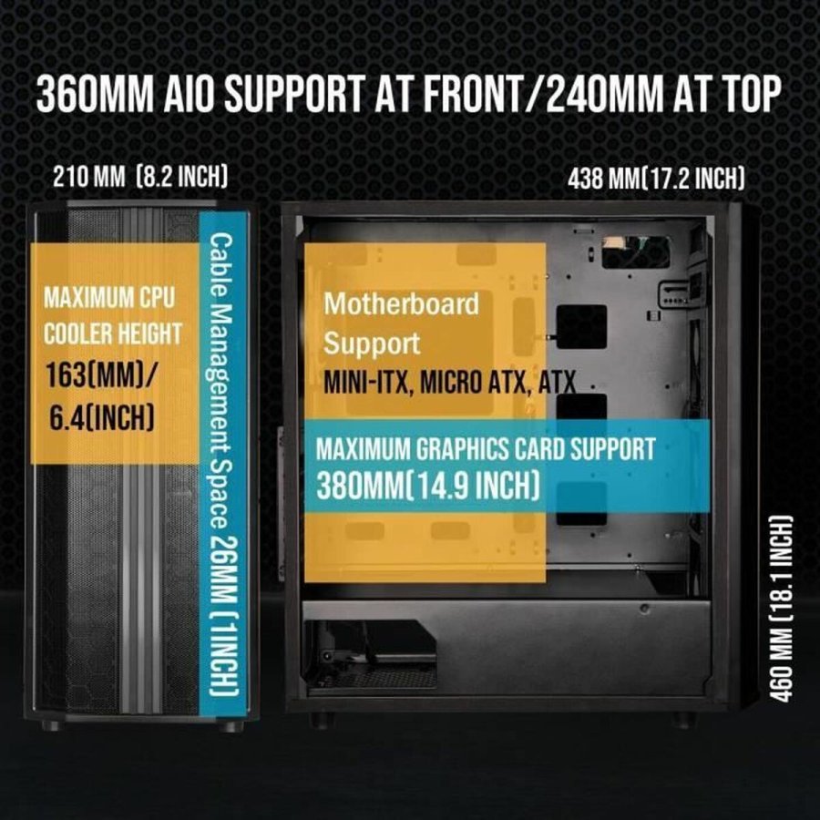 ATX Semi-t�rn kasse BitFenix #4