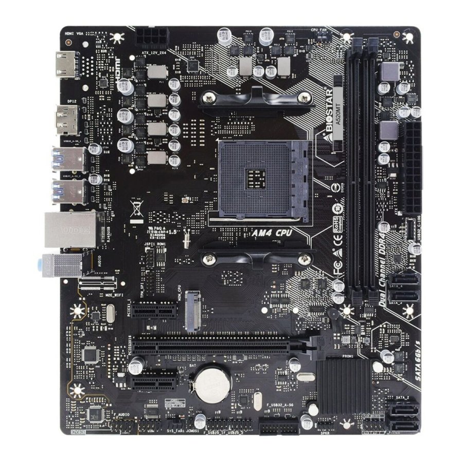 Motherboard Biostar A520MT AMD A520 #4