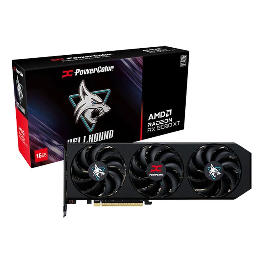 Grafikkort Powercolor RX9060XT 16G-L/OC RADEON RX 9060 XT 16 GB GDDR6 #1