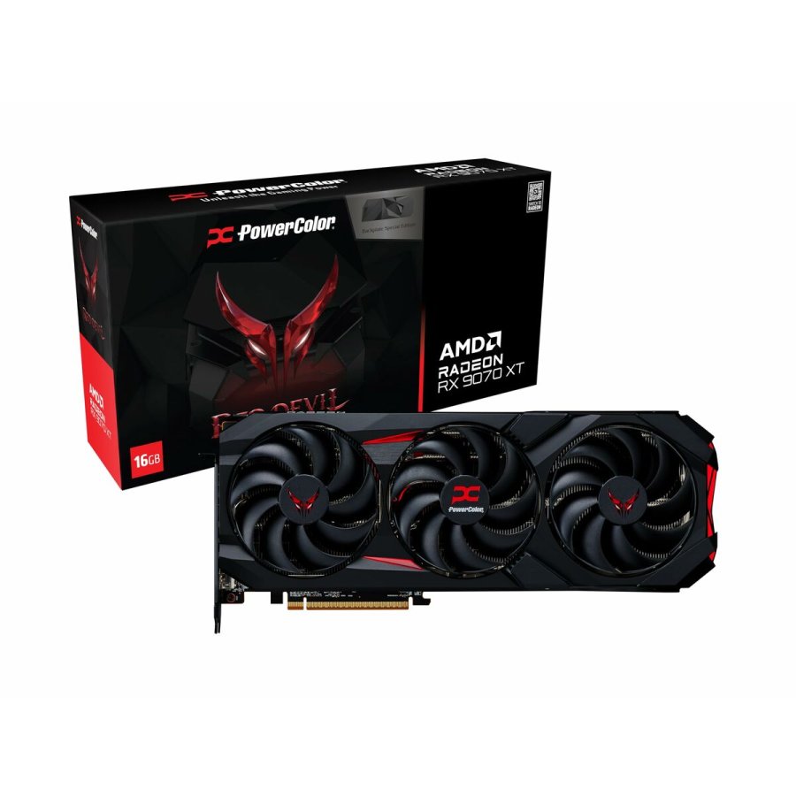 Grafikkort Powercolor RX9070XT 16G-E/OC/BP radeon rx 9070 xt 16 GB GDDR6 #1