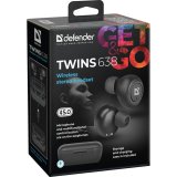 Bluetooth hovedtelefoner Defender Twins 638 Sort #9
