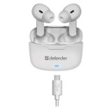 Bluetooth hovedtelefoner Defender TWINS 903 Hvid Multifarvet #3