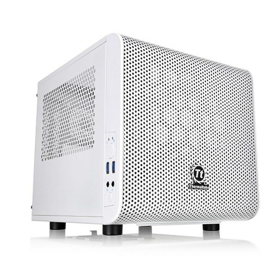 Mini ITX-mid-tower case THERMALTAKE Core V1 Snow Edition Hvid #1