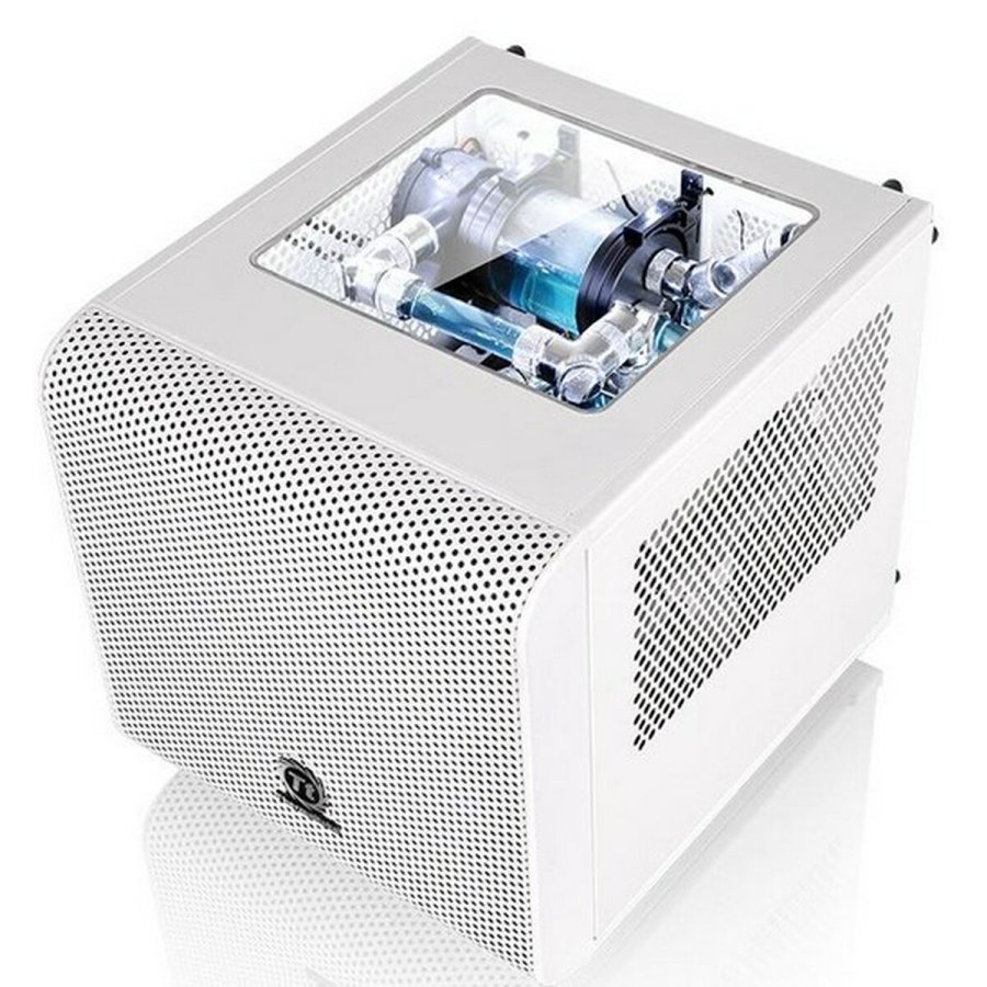 Mini ITX-mid-tower case THERMALTAKE Core V1 Snow Edition Hvid #7