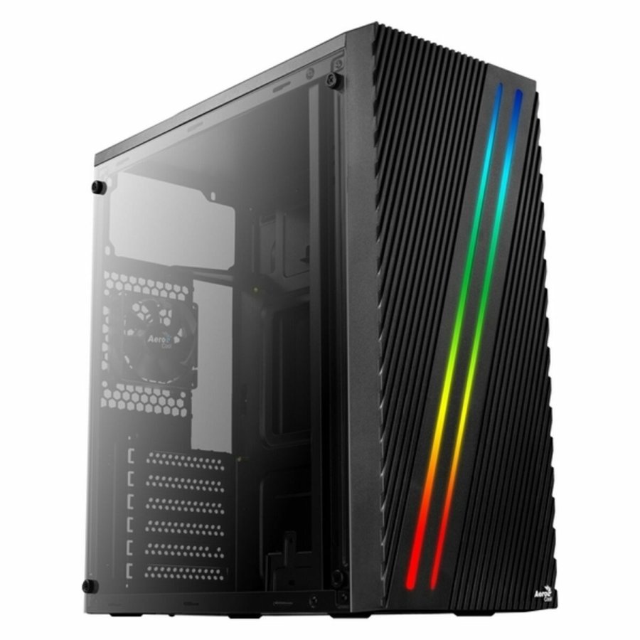 ATX Semi-t�rn kasse Aerocool Streak RGB USB 3.0 Sort #1