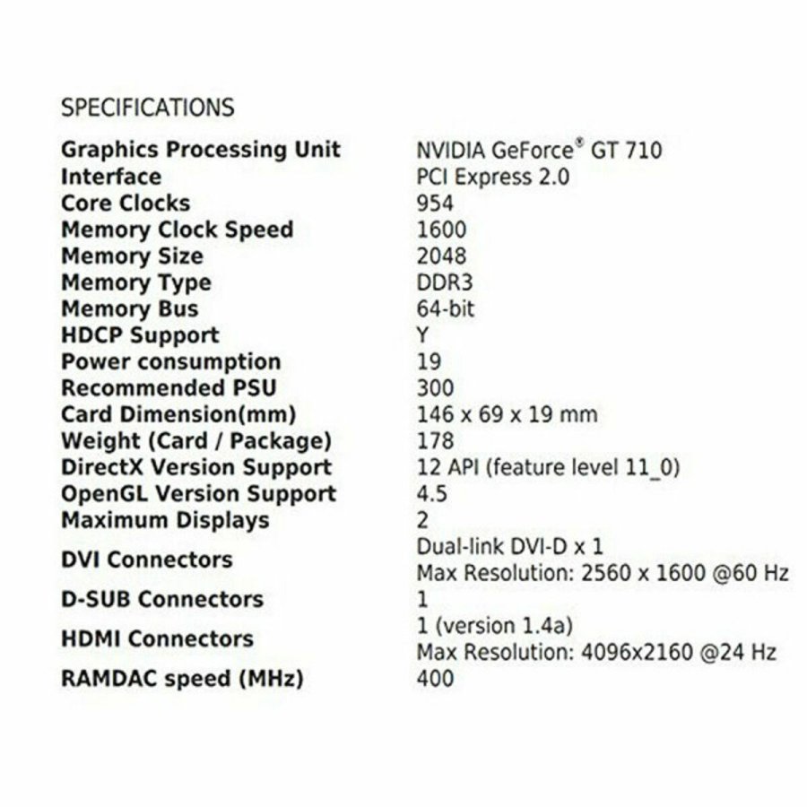 Grafikkort MSI NVIDIA GeForce GT 710 GDDR3 #7