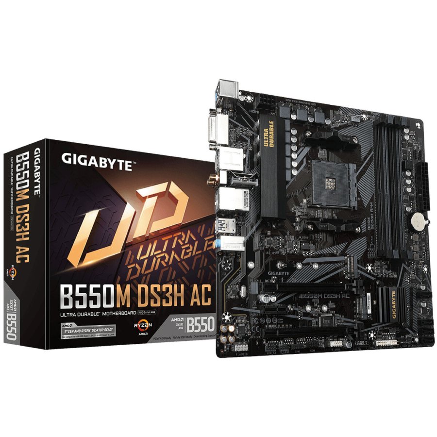 Motherboard Gigabyte B550M DS3H AC AMD B550 AMD AMD AM4 #1