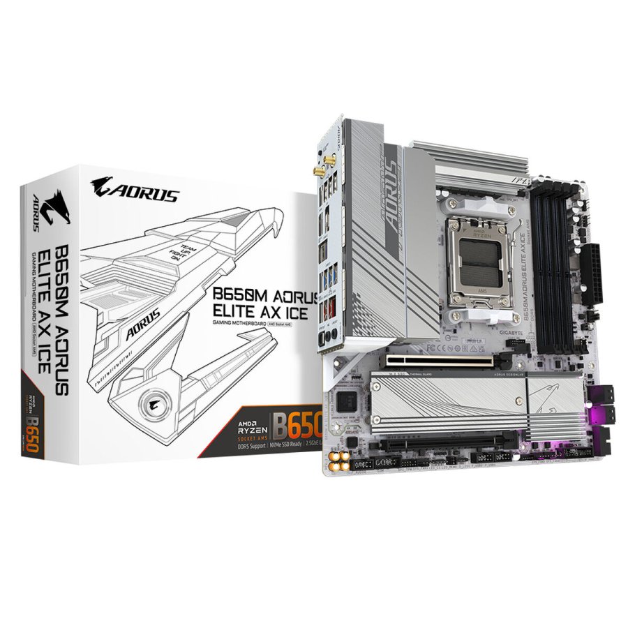 Motherboard Gigabyte B650M AORUS ELITE AX ICE AMD B650 AMD AM5 #1