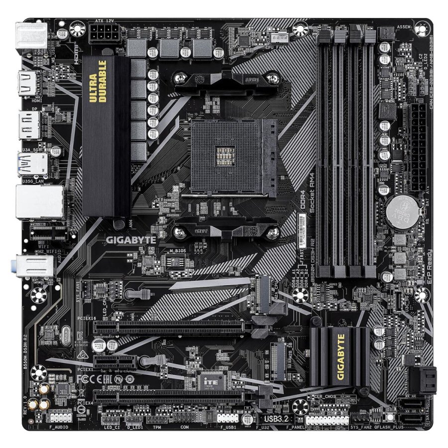 Motherboard Gigabyte B550M DS3H R2 AMD B550 AMD AM4 #6
