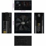 Str�mforsyning Cooler Master MWE Gold ATX 1050 W #4