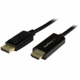 DisplayPort til HDMI kabel Startech DP2HDMM2MB           (2 m) Sort #1