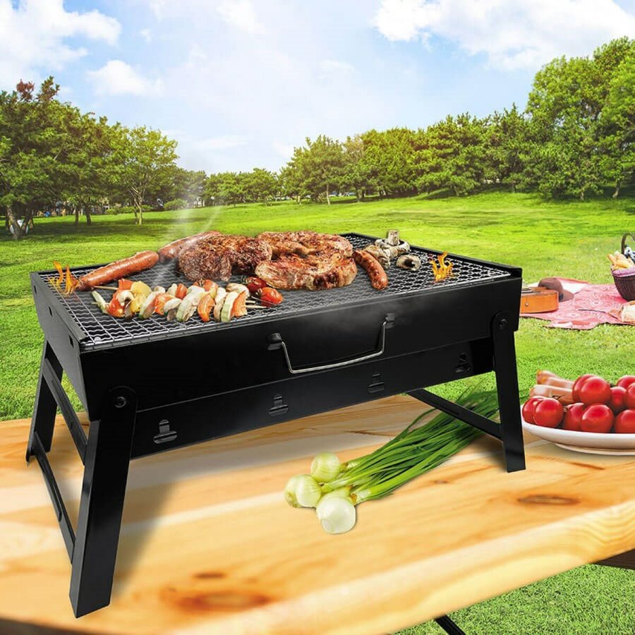 Kulgrill med hjul Feel Maestro MR-1010 Sort Metal #5