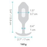 Anal plug B-Vibe Vibrating Snug 3 Bl (3,7 x 13,8 x 1 cm) #6