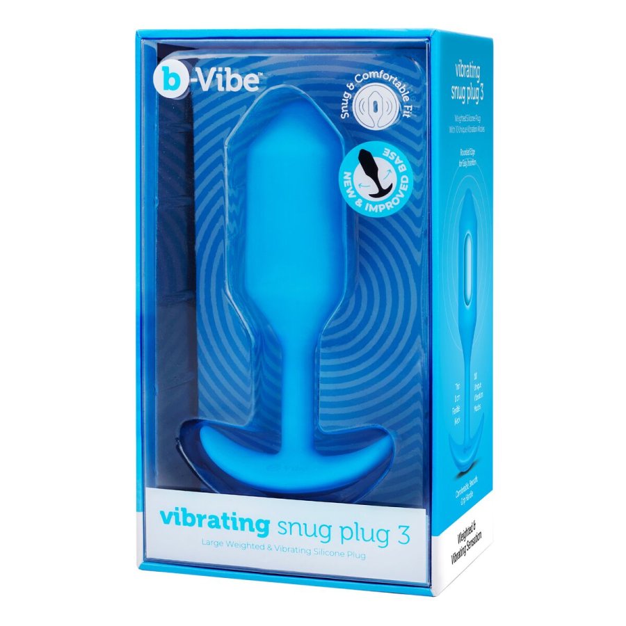 Anal plug B-Vibe Vibrating Snug 3 Bl (3,7 x 13,8 x 1 cm) #1