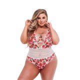 Body Baci Lingerie Floral & Lace Hvid Multifarvet XL Queen #1