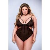 Body Baci Lingerie Crotchless Sort Queen size #2