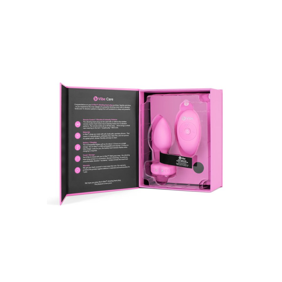 Vibrator B-Vibe Heart Pink #3