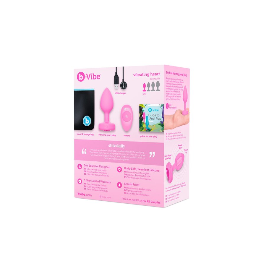 Vibrator B-Vibe Heart Pink #4