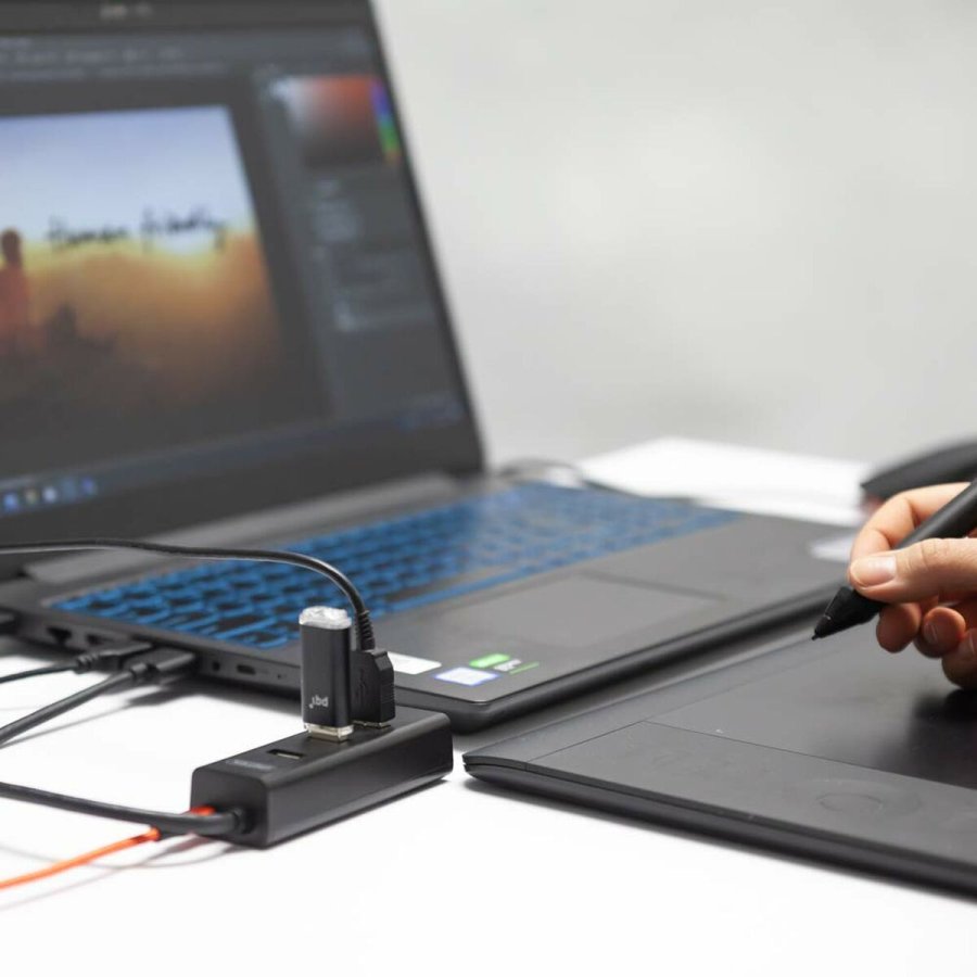 4-Port USB Hub Unitek Y-3089 Sort #5