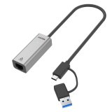USB-C til ethernet-adapter Unitek U1313C Gr� 30 cm #1