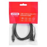 USB-C-kabel til USB Unitek C476BK-1M 1 m #1