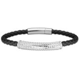 Armbnd til mnd Police PEJGB2119601 Lder 19 cm #1