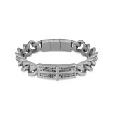 Armbnd til mnd Police PEAGB2120405 Rustfrit stl 19 cm #1