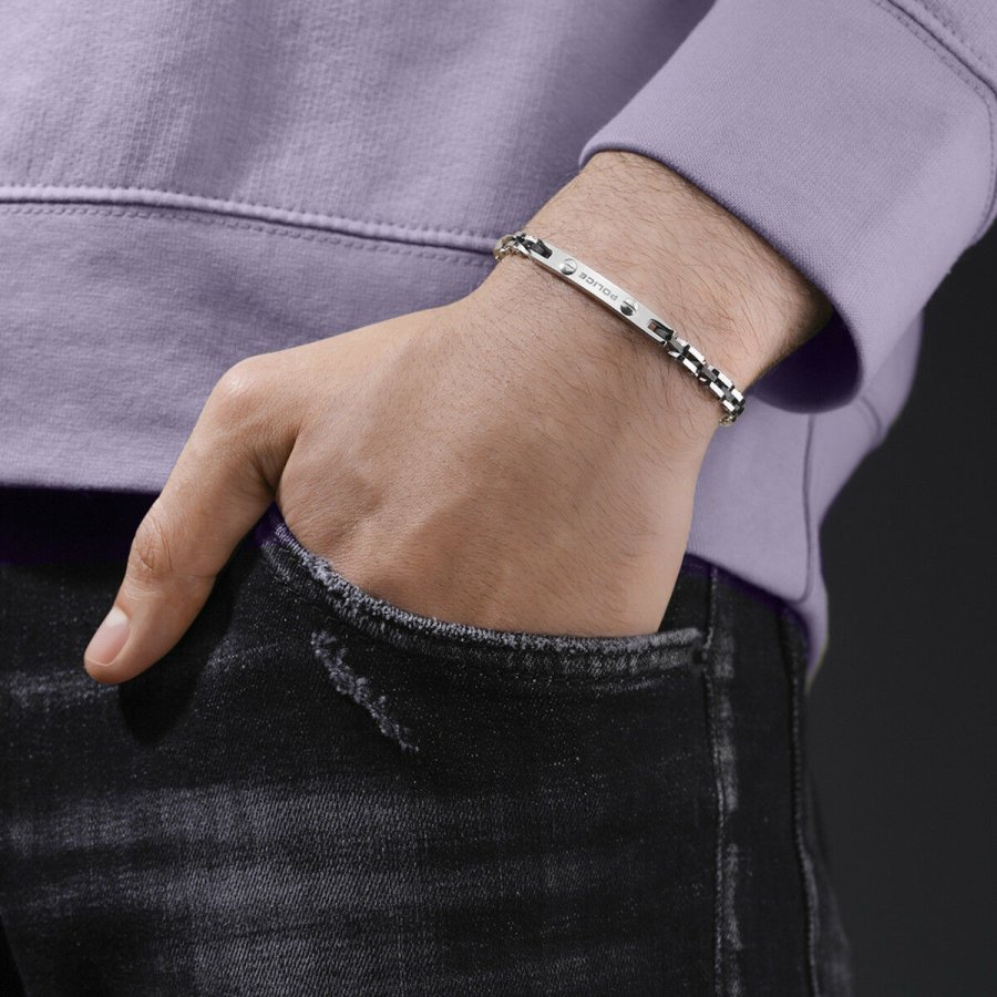 Armbnd til mnd Police PEAGB0039101 Slvfarvet #4