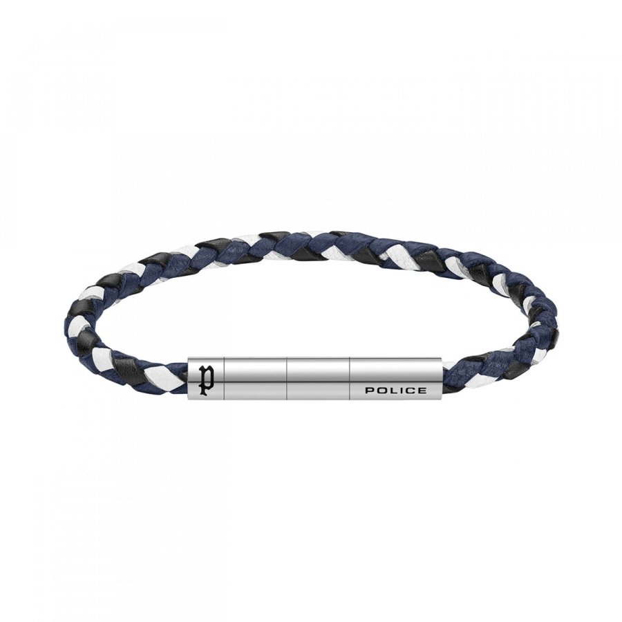 Armbnd til mnd Police PEAGB0039803 Rustfrit stl Sort #1