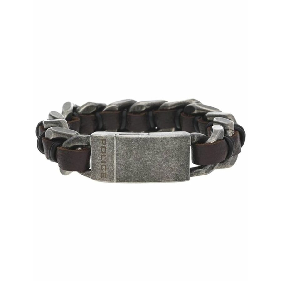 Armbnd til mnd Police PJ25599BSE.02-S Rustfrit stl 19 cm #1
