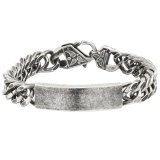 Armbnd til mnd Police S14AGU02B Rustfrit stl 19 cm #1