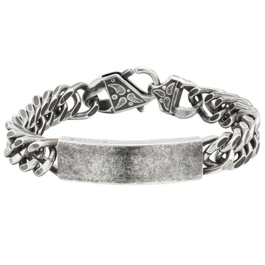 Armbnd til mnd Police S14AGU02B Rustfrit stl 19 cm #1
