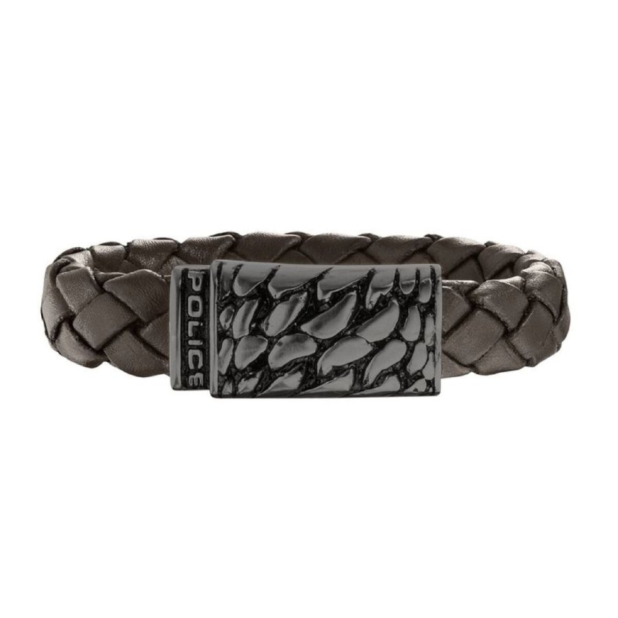 Armbnd til mnd Police S14AHW03B Lder 19 cm #1