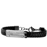 Armbnd til mnd Police PJ26046BLU.03 Lder 19 cm #1