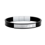 Armbnd til mnd Police PJ26194BLB.01 Lder 19 cm #1