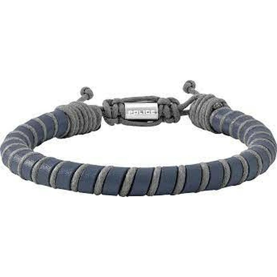 Armbnd til mnd Police PJ26486BLN.02 Lder 19 cm #1