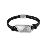 Armbnd til mnd Police Rustfrit stl 19 cm #1