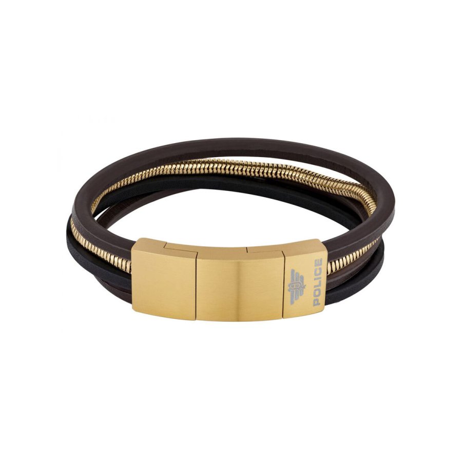 Armbnd til mnd Police PJ26551BSG.02 Lder 19-21 cm #1