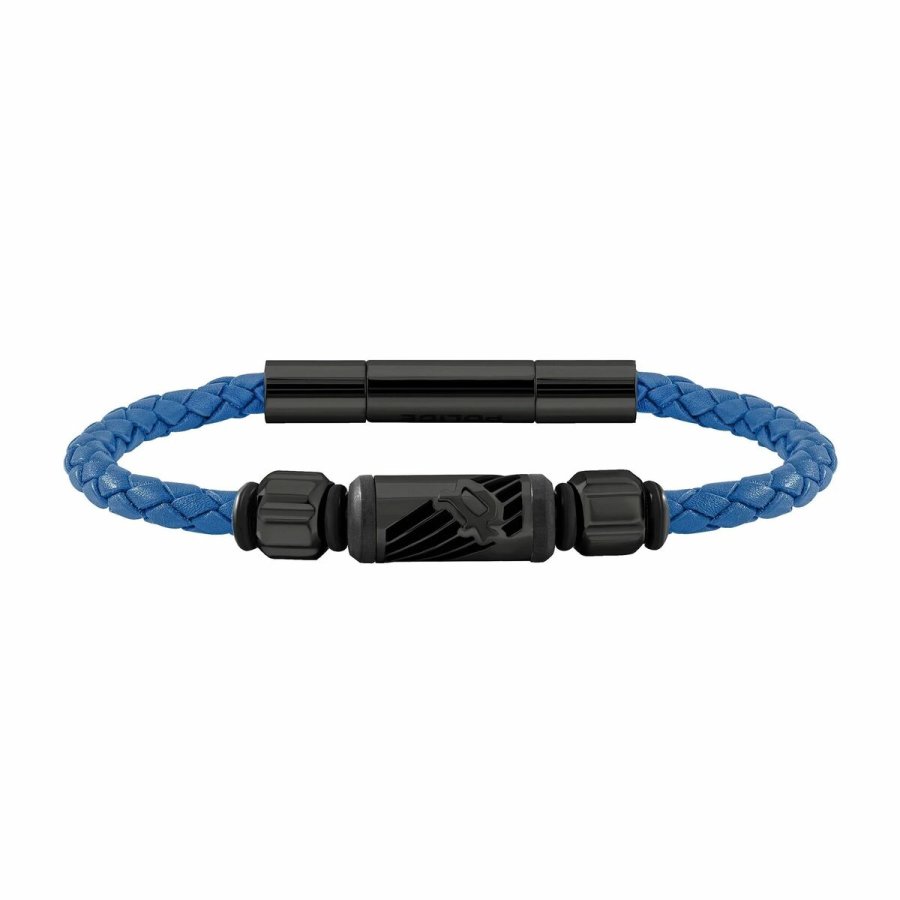 Armbnd til mnd Police PJ26466BLN.02A Lder 19 cm #1