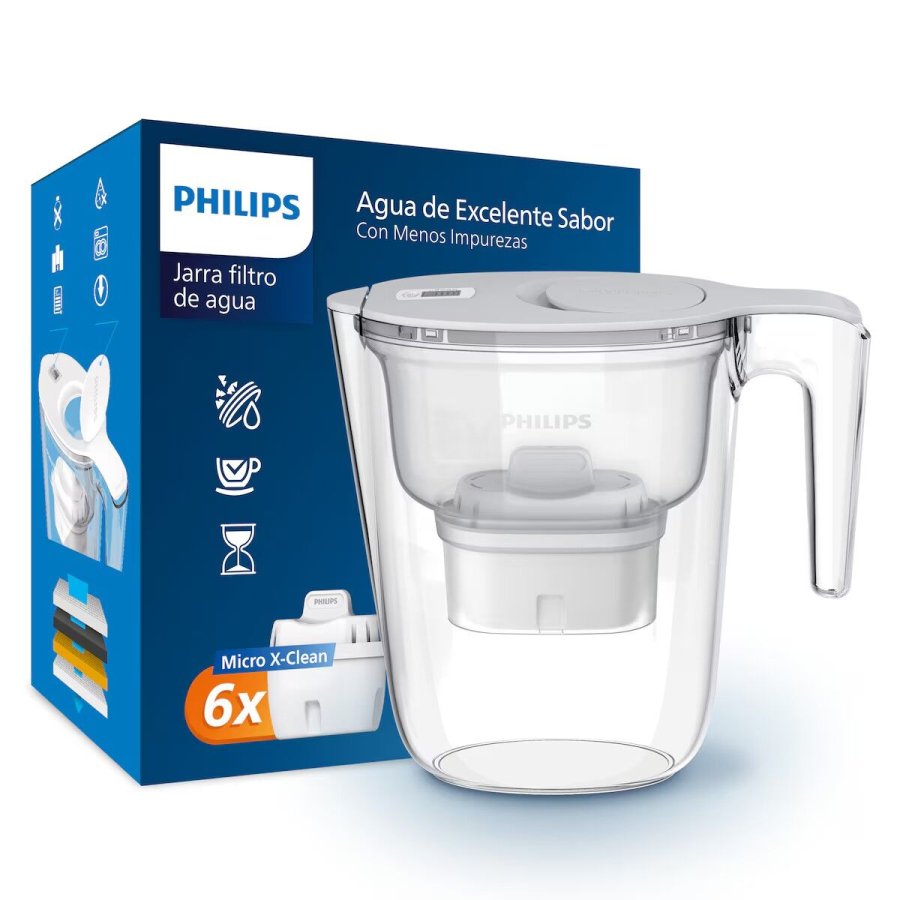 Kande Med Filter Philips AWP2933WHT6 Hvid 2,6 L (4 Dele) #1