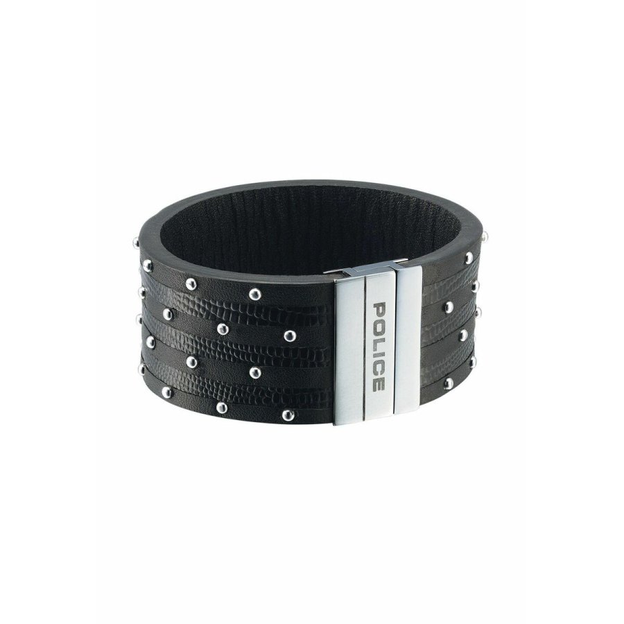 Armbnd til mnd Police PJ.21872BLB.01-19 Lder 18 cm #1