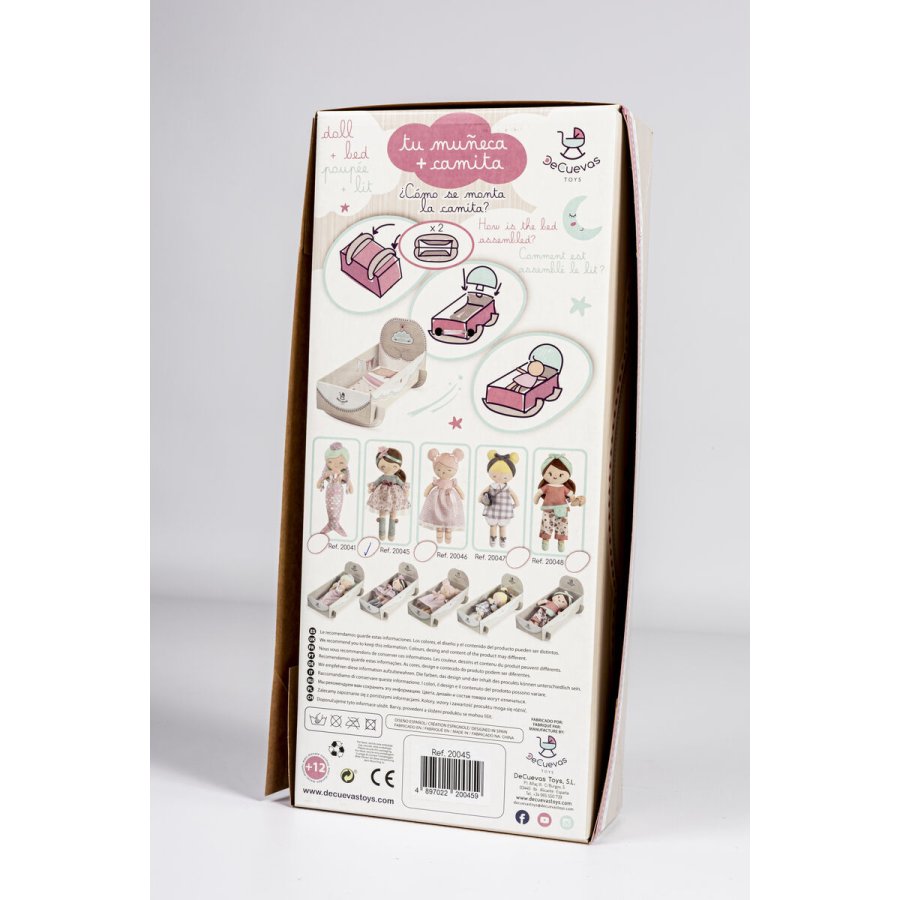 Kludedukke Decuevas Provenza ske der forvandles til en vugge 36 cm Bamse #6