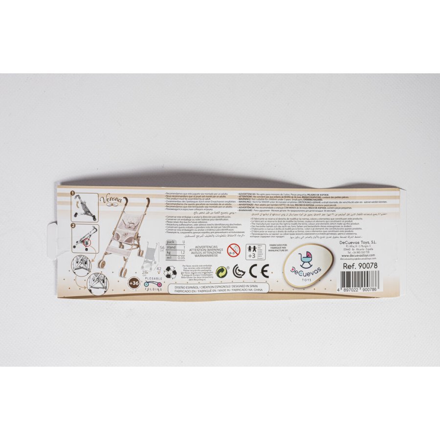 Lille Barnevogn til Dukker Decuevas Verona 28 x 42 x 56 cm #5