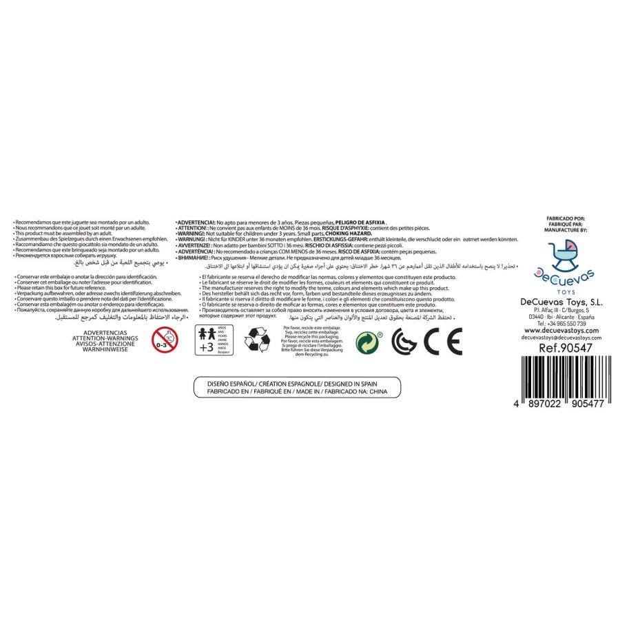 Lille Barnevogn til Dukker Decuevas 34 x 50 x 55 cm #3