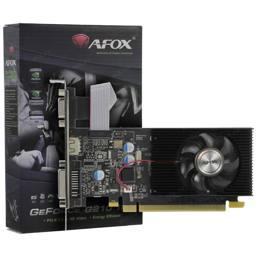 Grafikkort Afox AF210-1024D2LG2 1 GB RAM GEFORCE G210 #1