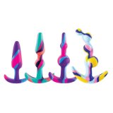 Anal plug NMC Multifarvet 4 Dele #1