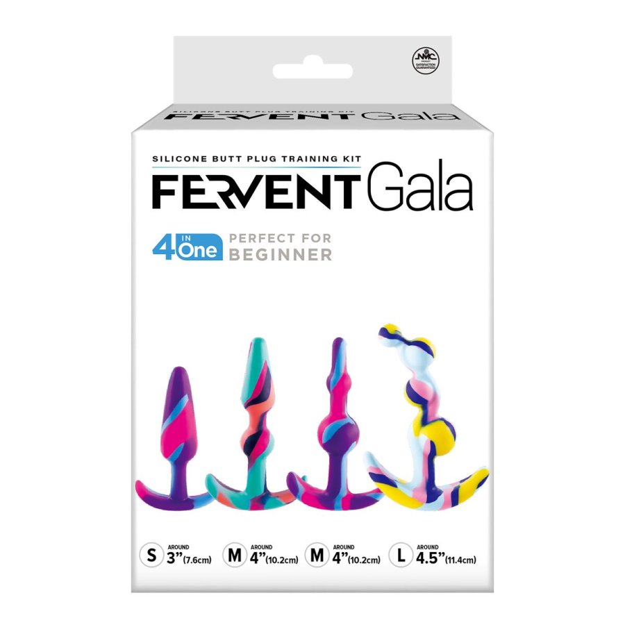 Anal plug NMC Multifarvet 4 Dele #4