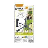Fod for strandparasol Aktive 86 x 34 x 86 cm Sort Metal (2 enheder) #6