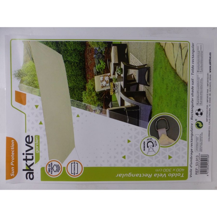 Skyggesejl Aktive Trekantet Fl�defarvet 300 x 0,5 x 400 cm (4 enheder) #5